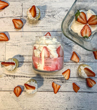 Load image into Gallery viewer, Strawberry Cupcake Dessert Candle (14oz)