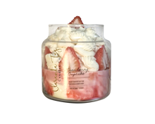 Load image into Gallery viewer, Strawberry Cupcake Dessert Candle (14oz)